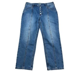 Cleo Wolf Jeans Womens 31x27 High Rise Straight Button Fly Articulated Skater
